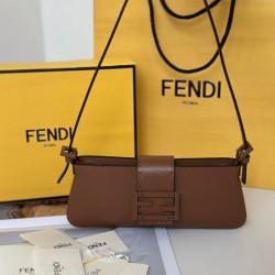 Mirror Quality Replica Fendi Baby B Bag in Brown Clone