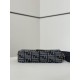 Mirror Quality Replica Fendi Baguette FF Jacquard Fabric Bag with Denim Effect in Blue Clone