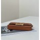 Mirror Quality Replica Fendi Baguette Top Handle Bag with Embossed FF Logo in Brown Clone