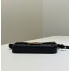 Mirror Quality Replica Fendi Baguette Top Handle Bag with Embossed FF Logo Black Clone