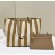 Mirror Quality Replica Fendi Roll Large Reversible Tote Bag in Apricot Clone