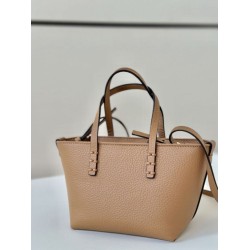Mirror Quality Replica Fendi Roll Mini Selleria Tote Bag in Brown Clone