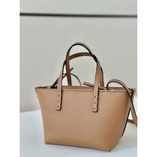 Mirror Quality Replica Fendi Roll Mini Selleria Tote Bag in Brown Clone