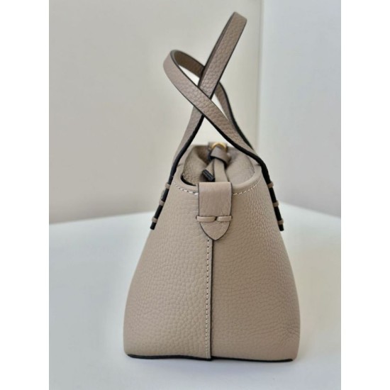 Mirror Quality Replica Fendi Roll Mini Selleria Tote Bag in Gray Clone
