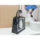 Mirror Quality Replica Dior Book Tote Small/Medium/Large with Oblique Embroidery and Shoulder Strap in Black Clone