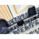 Mirror Quality Replica Dior Book Tote Small/Medium/Large with Oblique Embroidery and Shoulder Strap in Black Clone