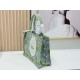 Luxury Replica Dior Book Tote Small/Medium/Large with Lily of the Valley Pattern in Green Knockoff Mirror Quality Replica Dior Book Tote Small/Medium/Large with Lily of the Valley Pattern in Green Clone