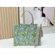Luxury Replica Dior Book Tote Small/Medium/Large with Lily of the Valley Pattern in Green Knockoff Mirror Quality Replica Dior Book Tote Small/Medium/Large with Lily of the Valley Pattern in Green Clone
