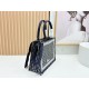 Luxury Replica Dior Book Tote Bag with Embroidery and White Lace Frame in Black Knockoff Mirror Quality Replica Dior Book Tote Bag with Embroidery and White Lace Frame in Black Clone