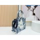 Mirror Quality Replica Dior Book Tote Small/Medium/Large with Toile de Jouy Embroidery in Blue/White Clone
