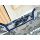 Mirror Quality Replica Dior Book Tote Small/Medium/Large with Toile de Jouy Embroidery in Blue/White Clone