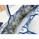 Mirror Quality Replica Dior Book Tote Small/Medium/Large with Toile de Jouy Embroidery in Blue/White Clone