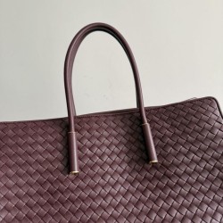 Mirror Quality Replica Barbara Bottega Veneta Tote Bag in Bordeaux Clone