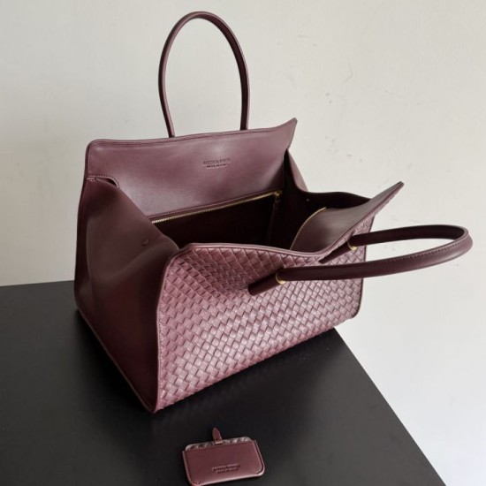 Mirror Quality Replica Barbara Bottega Veneta Tote Bag in Bordeaux Clone