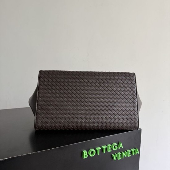 Mirror Quality Replica Barbara Bottega Veneta Tote Bag in Coffee Clone