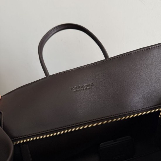 Mirror Quality Replica Barbara Bottega Veneta Tote Bag in Coffee Clone