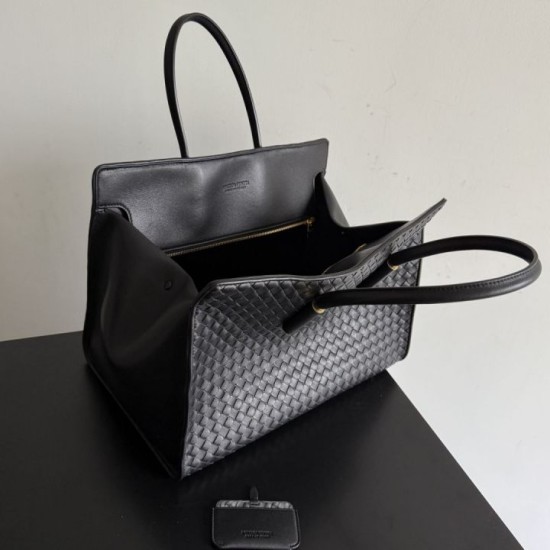 Mirror Quality Replica Barbara Bottega Veneta Tote Bag Veneta Black Clone