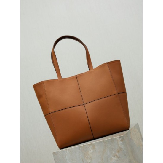 Mirror Quality Replica YSL Saint Laurent Carré Tote Bag Brown Clone
