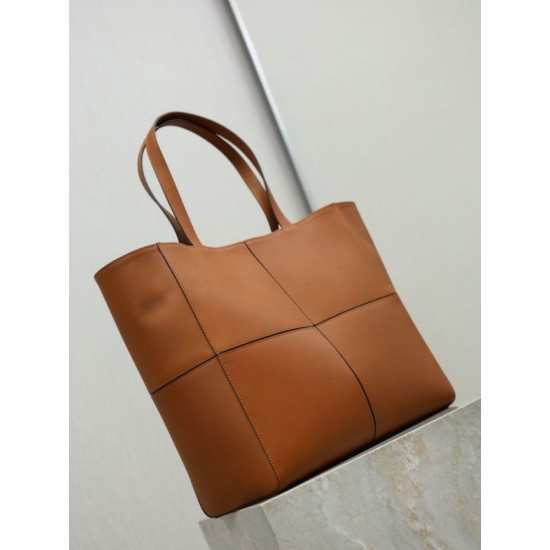 Mirror Quality Replica YSL Saint Laurent Carré Tote Bag Brown Clone