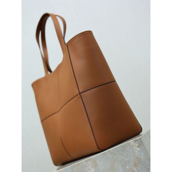 Mirror Quality Replica YSL Saint Laurent Carré Tote Bag Brown Clone