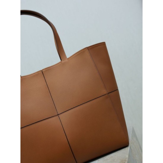 Mirror Quality Replica YSL Saint Laurent Carré Tote Bag Brown Clone