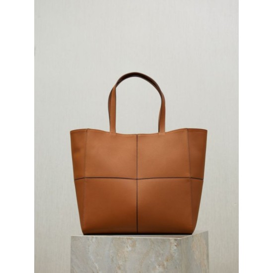 Mirror Quality Replica YSL Saint Laurent Carré Tote Bag Brown Clone