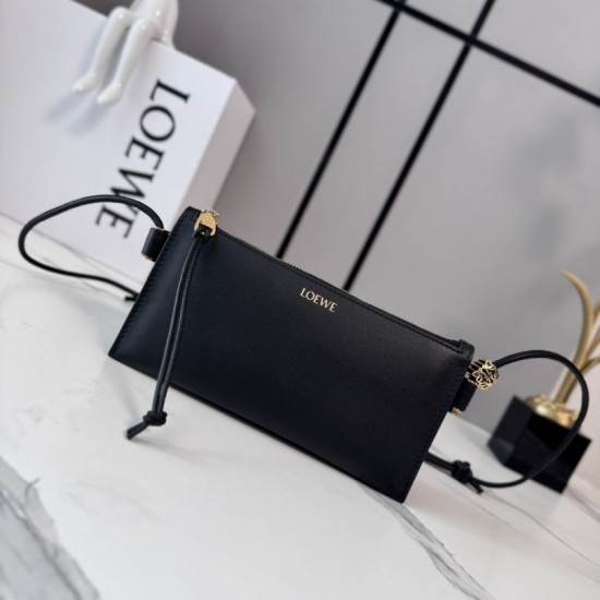 Mirror Quality Replica Loewe Joya Pouch Nappa Bag Black Clone