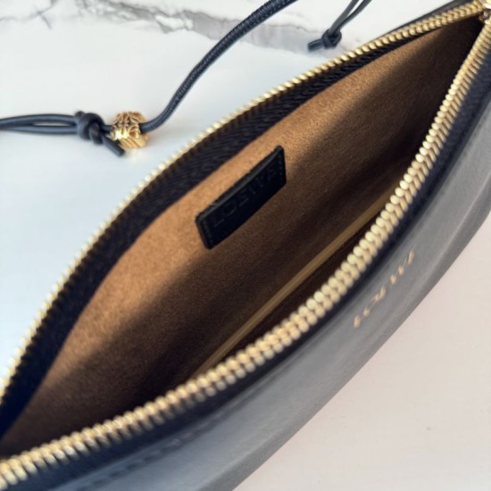 Mirror Quality Replica Loewe Joya Pouch Nappa Bag Black Clone