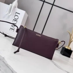 Mirror Quality Replica Loewe Joya Pouch Nappa Bag Burgundy Clone