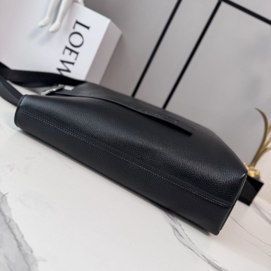 Mirror Quality Replica LOEWE Tote Bag with Loop Logo Black Clone