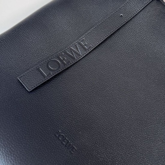 Mirror Quality Replica LOEWE Tote Bag with Loop Logo Black Clone
