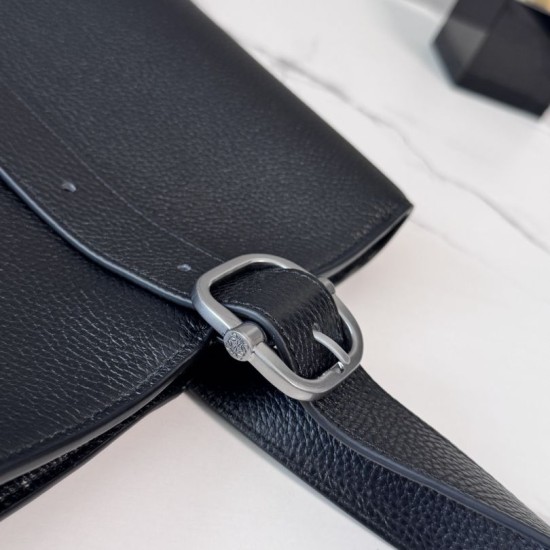 Mirror Quality Replica LOEWE Tote Bag with Loop Logo Black Clone