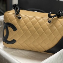 Mirror Quality Replica Chanel Cambon Line Bowling Bag Brown Clone