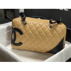 Mirror Quality Replica Chanel Cambon Line Bowling Bag Brown Clone