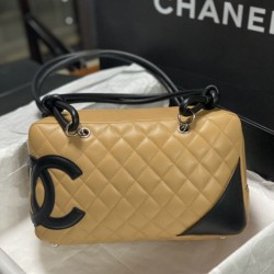 Mirror Quality Replica Chanel Cambon Line Bowling Bag Brown Clone