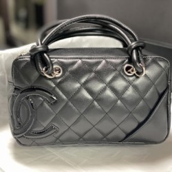 Mirror Quality Replica Chanel Cambon Line Bowling Bag Black Clone