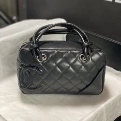 Mirror Quality Replica Chanel Cambon Line Bowling Bag Black Clone