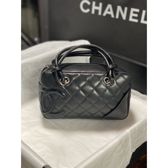 Mirror Quality Replica Chanel Cambon Line Bowling Bag Black Clone