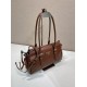 Mirror Quality Replica Prada Bonne Top Handle Bag 1BG628 Burgundy Clone
