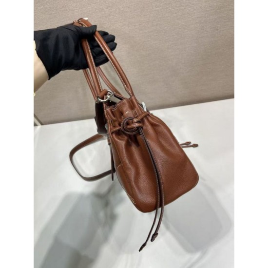 Mirror Quality Replica Prada Bonne Top Handle Bag 1BG628 Burgundy Clone