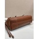 Mirror Quality Replica Prada Bonne Top Handle Bag 1BG628 Burgundy Clone