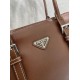 Mirror Quality Replica Prada Bonne Top Handle Bag 1BG628 Burgundy Clone