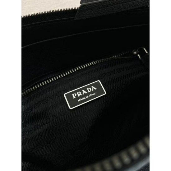 Mirror Quality Replica Prada Bonne Top Handle Bag 1BG628 Black Clone