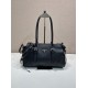 Mirror Quality Replica Prada Bonne Top Handle Bag 1BG628 Black Clone
