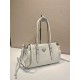 Mirror Quality Replica Prada Bonne Top Handle Bag 1BG628 White Clone