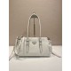 Mirror Quality Replica Prada Bonne Top Handle Bag 1BG628 White Clone