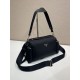 Mirror Quality Replica Prada Men's Nylon/Saffiano Crossbody Bag Black Clone