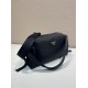 Mirror Quality Replica Prada Men's Nylon/Saffiano Crossbody Bag Black Clone