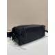 Mirror Quality Replica Prada Men's Nylon/Saffiano Crossbody Bag Black Clone