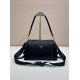 Mirror Quality Replica Prada Men's Nylon/Saffiano Crossbody Bag Black Clone